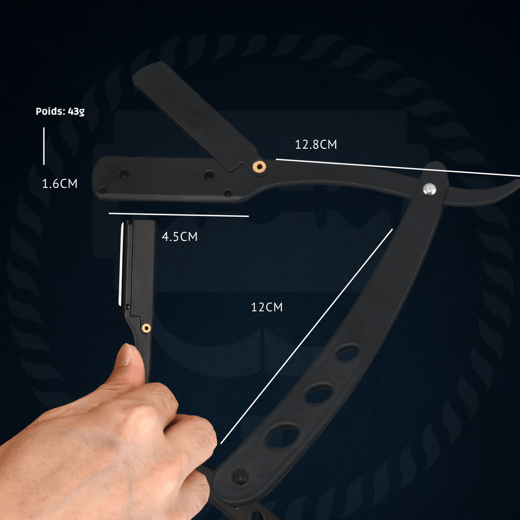 RASOIR DE SÛRETÉ COUPE - CHOUX BARBE NOIRE® pour homme – rasage de précision sans irritation | Barbenoire