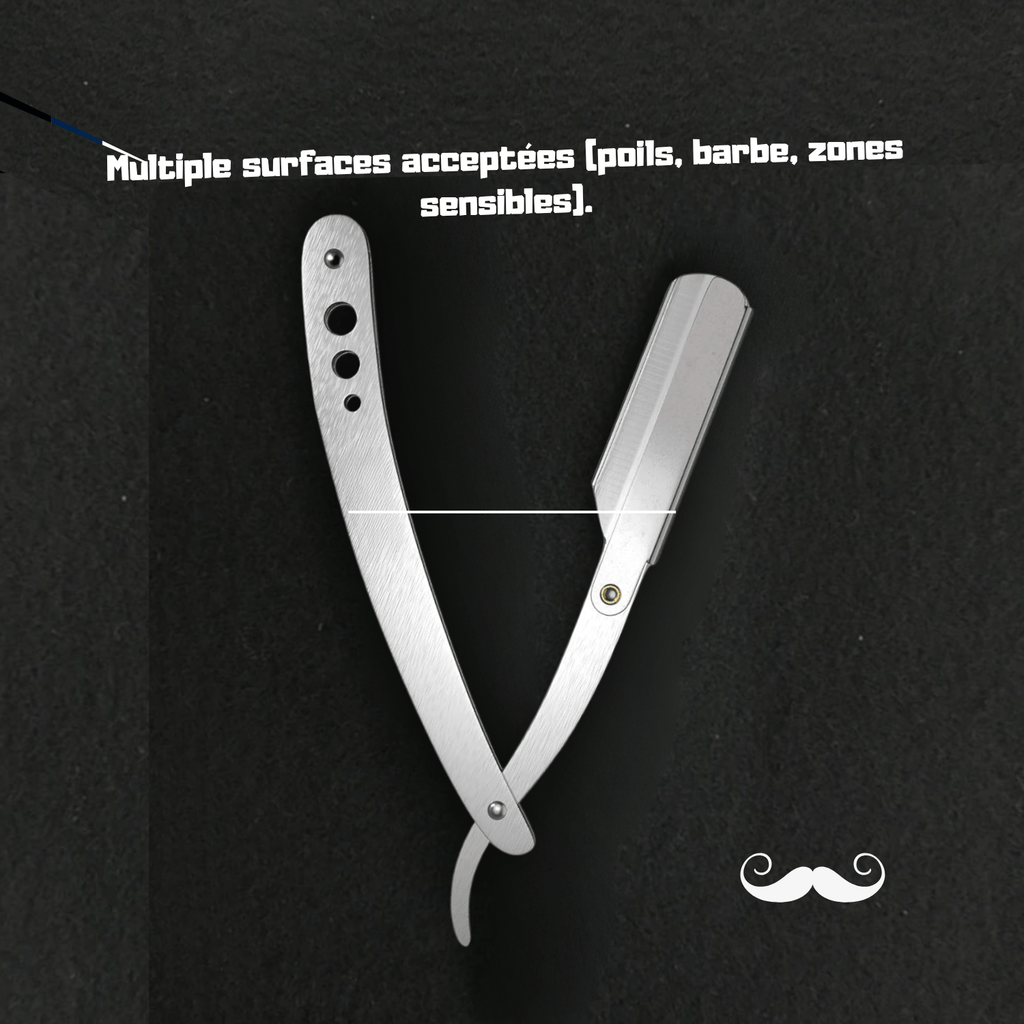 RASOIR DE SÛRETÉ COUPE - CHOUX BARBE NOIRE® pour homme – rasage de précision sans irritation | Barbenoire