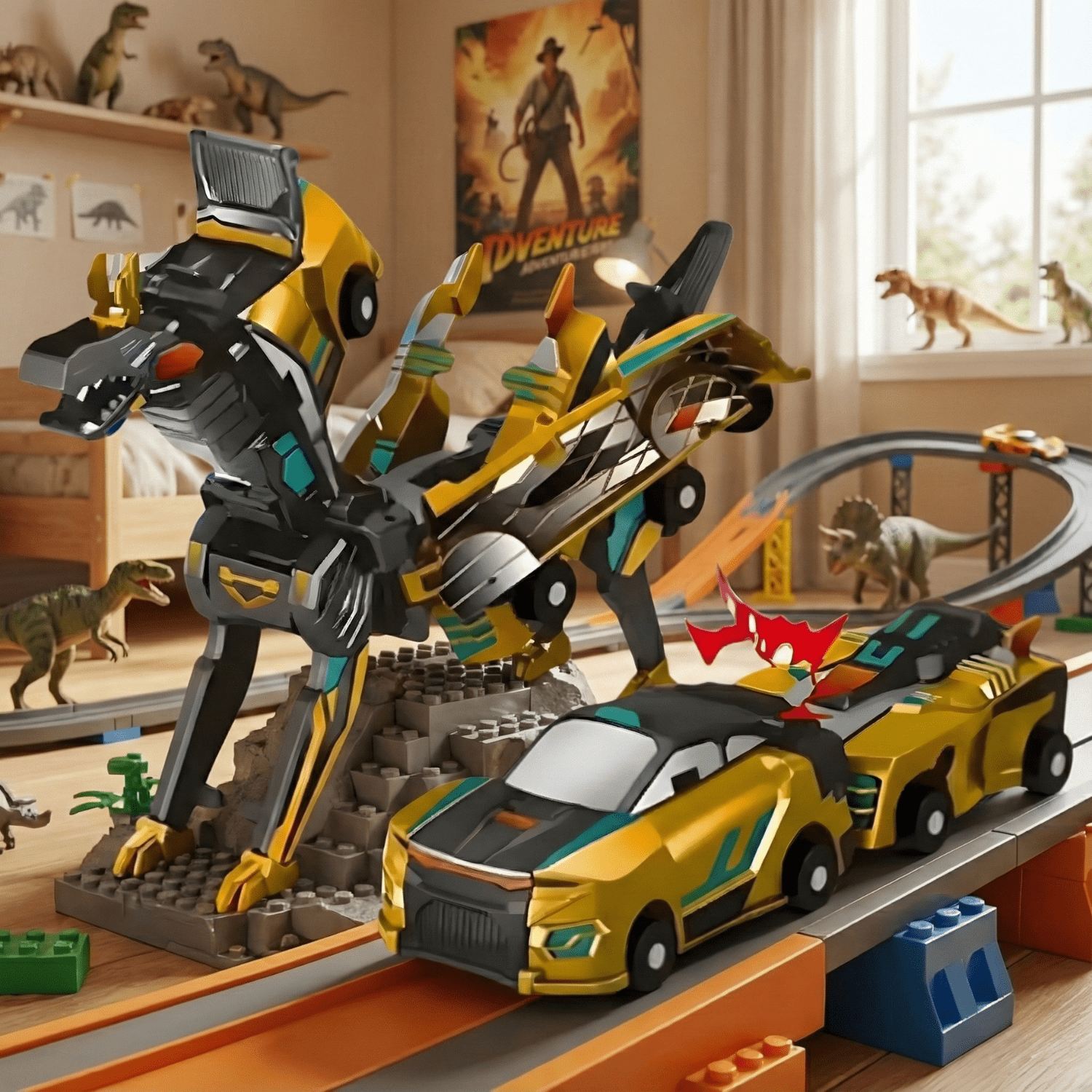 Méta - Beast™ : Voiture Dinosaure à Fusion Magnétique – Transformation Instantanée par Collision (2 - en - 1) pour homme – rasage de précision sans irritation | Barbenoire